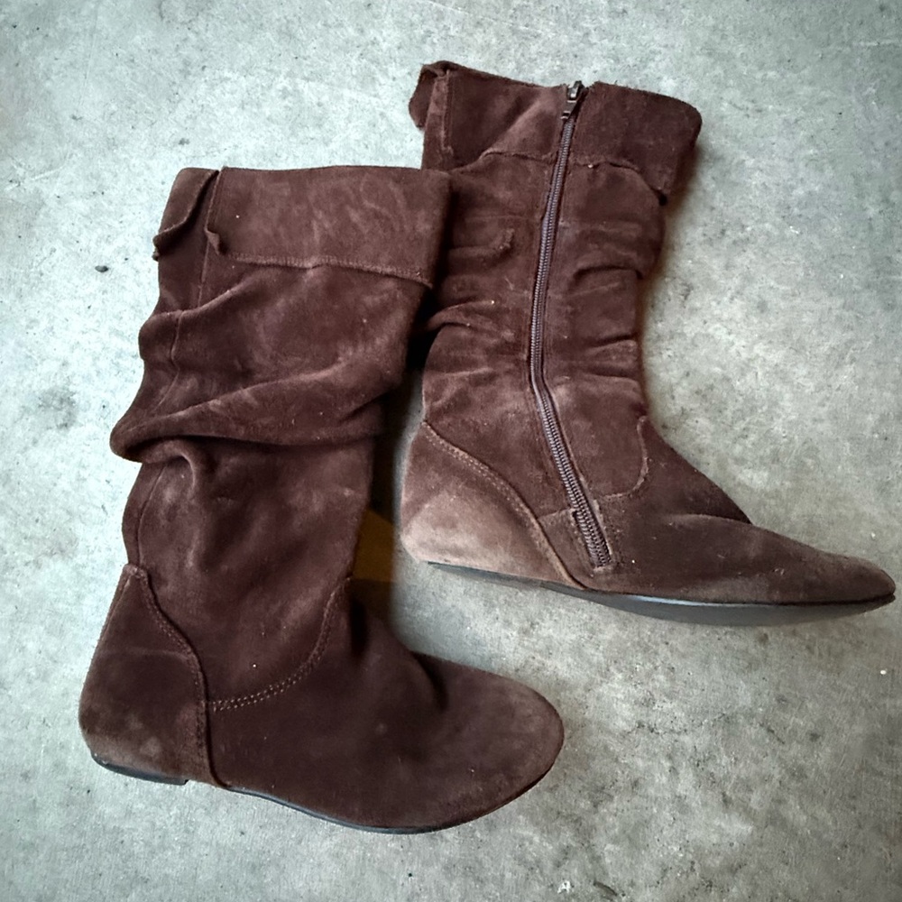 Steve Madden Brown Suede Girls Boots